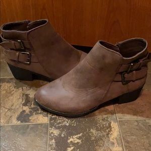 Brown booties